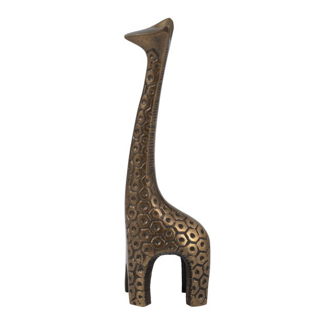 12" Honeycomb Giraffe - Bronze
