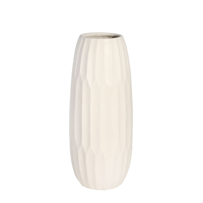 Ceramic Vase 14" - White