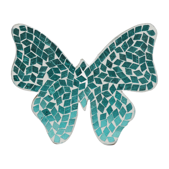 Mosaic Butterfly 6" - Aqua