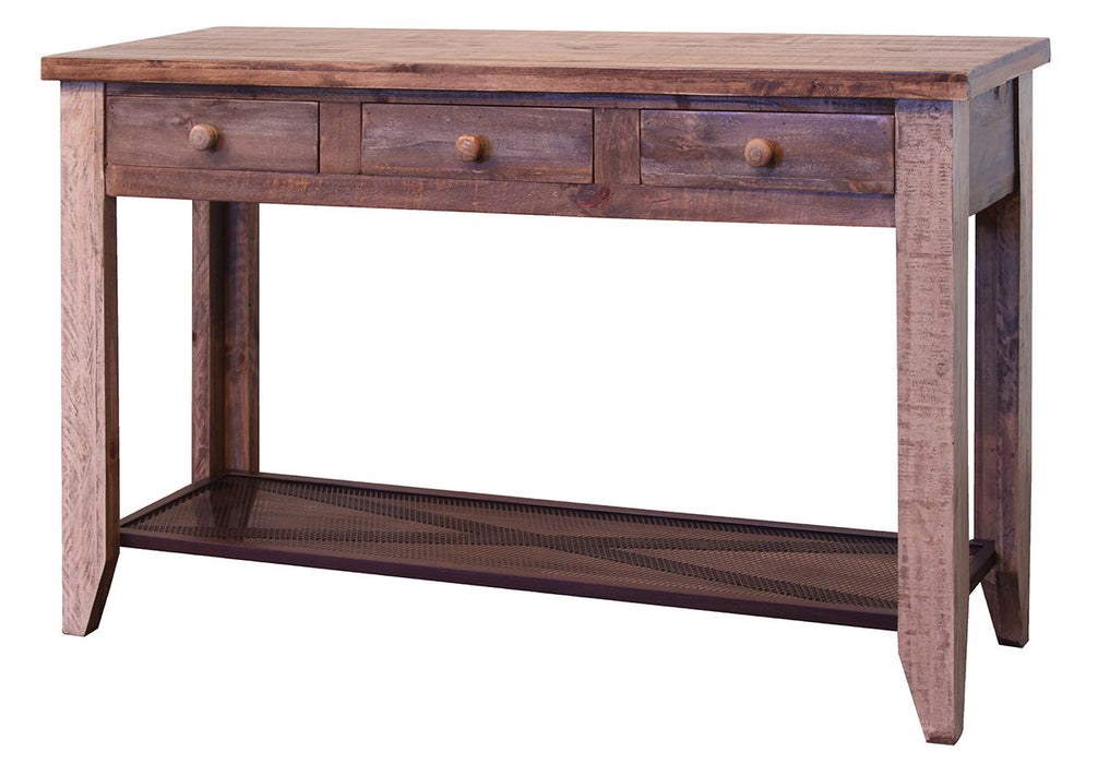 Antique - 3 Drawers Sofa Table - Multicolor