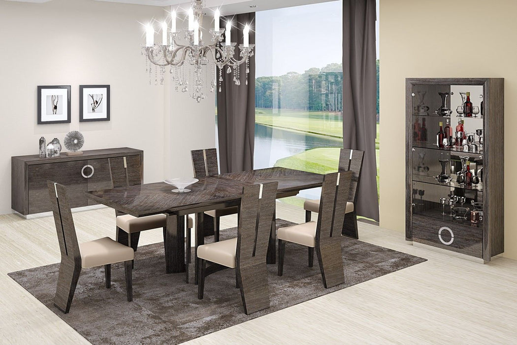 D59 - Dining Table And 6 Chair Set - Gray
