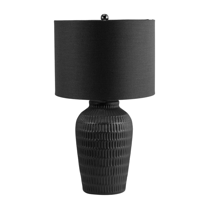 Ceramic Dimpled Table Lamp 27" - Brown