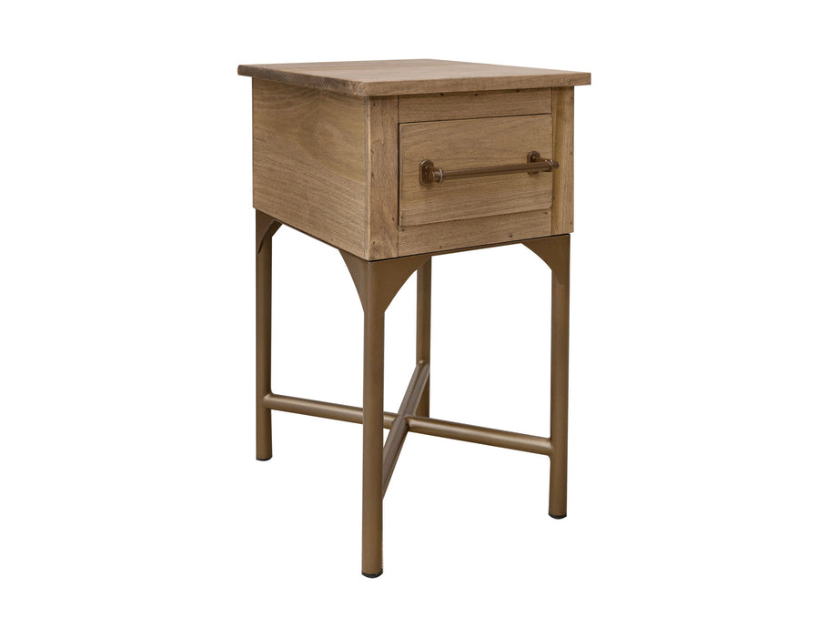 Bernabe - Chairside Table - Sepia Brown