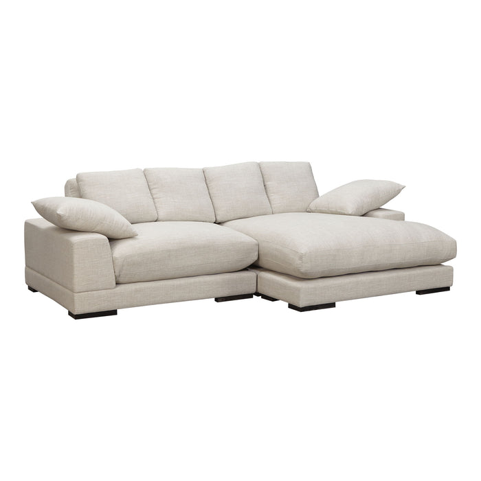 Plunge - Sectional - Beige - Fabric