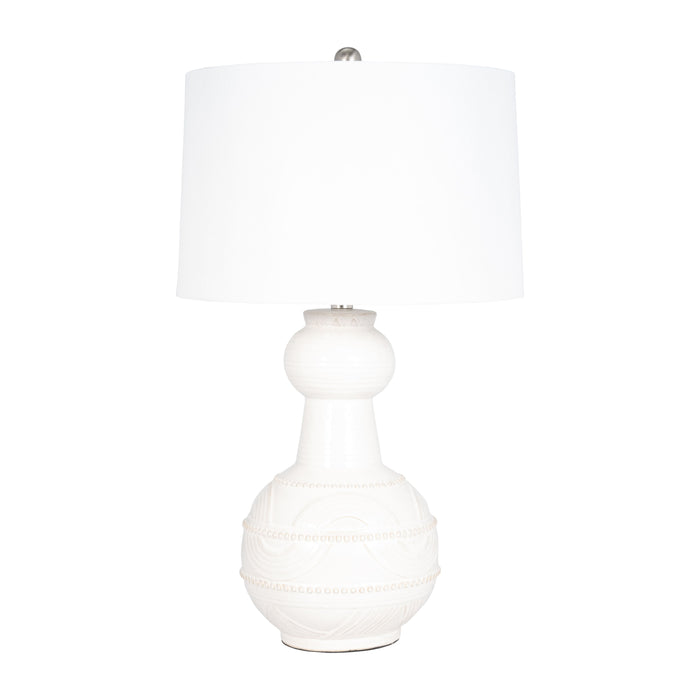 Bottle Table Lamp - White