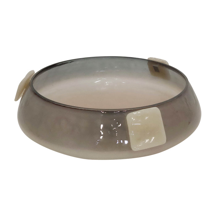 Glass 10" Decorative Bowl - Champagne