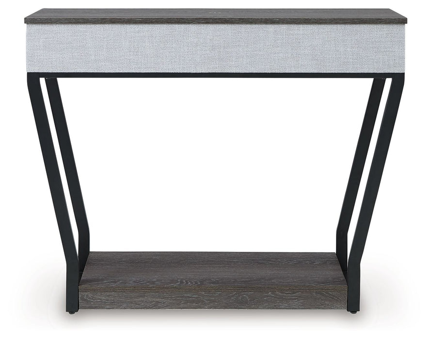 Sethlen - Gray / Black - Console Sofa Table