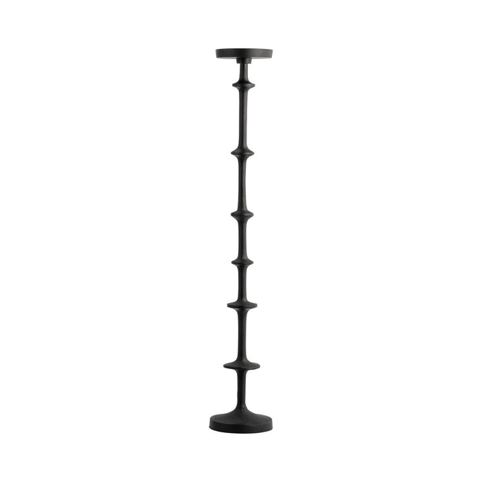 Metal 29" Abacus Floor Pillar Candleholder - Black