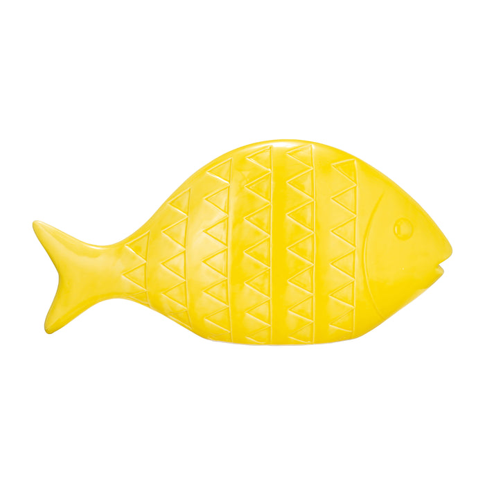 Zigzag Scaled Fish - Yellow