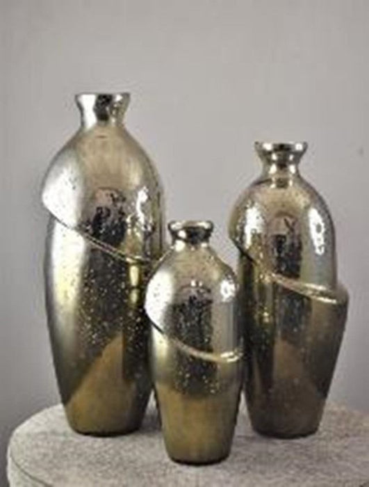 19" Abstract Vase - Bronze