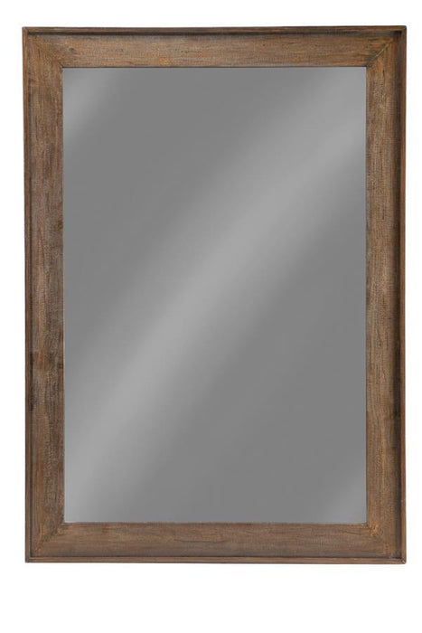 Odafin - Rectangle Floor Mirror - Distressed Brown