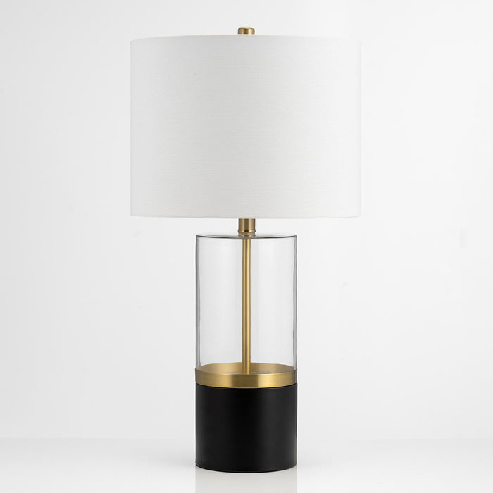 Cylinder Table Lamp - Black / White