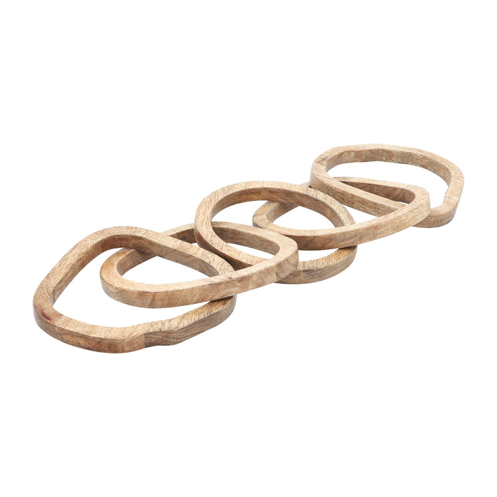 Wood 26" 5-Link Chains - Brown