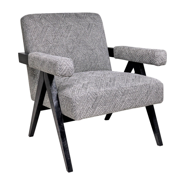 Wood Scandinavyian Accent Chair - Gray