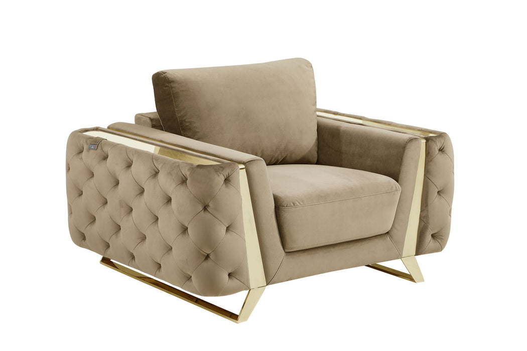1051 - Contemporary Velvet Chair