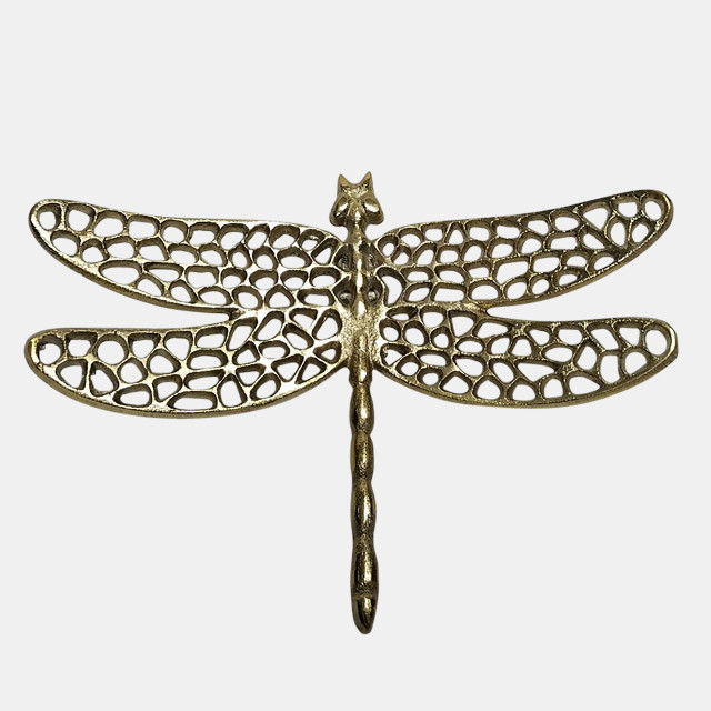10" Dragonfly With Cutouts - Gold