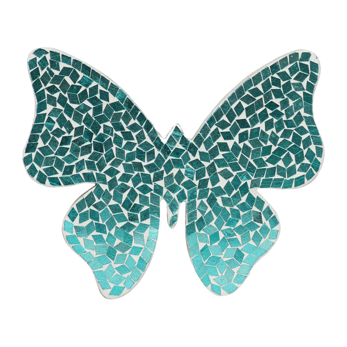 Mosaic Butterfly 8" - Aqua
