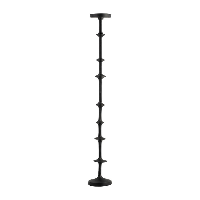 Metal 36" Abacus Floor Pillar Candleholder - Black