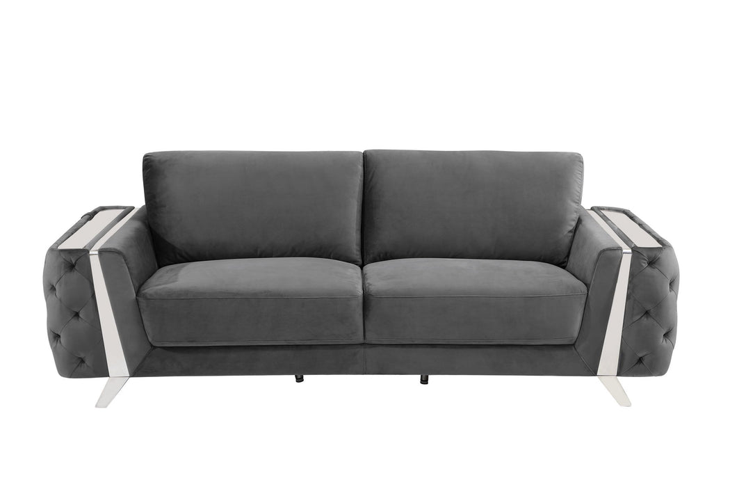 1051 - Contemporary Velvet Sofa