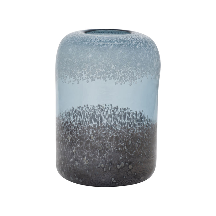 Glass 9" Ombre Vase - Multi