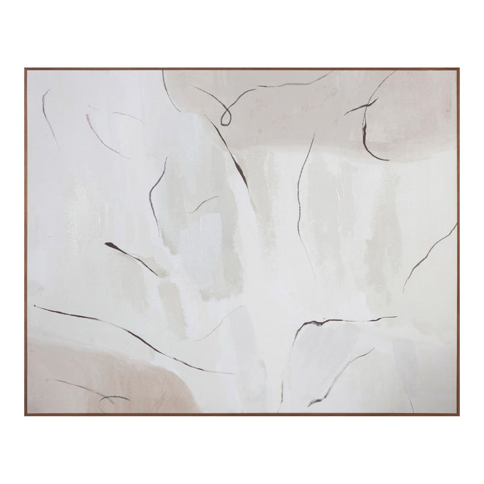 Impression - Framed Painting Terra Palette - White