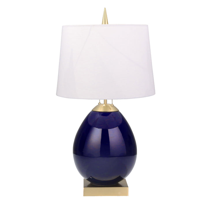 Ceramic Ovoid Table Lamp 30" - Blue