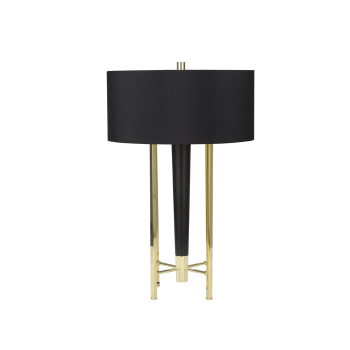 Metal 4-Leg Table Lamp 28" - Gold
