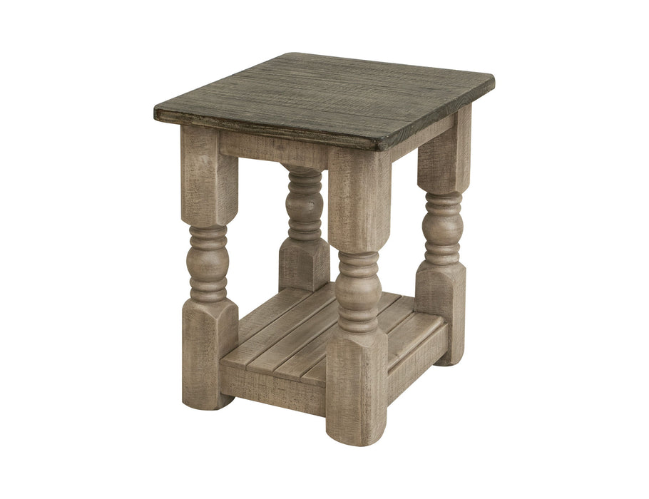 Natural Stone - Chairside Table - Taupe Brown