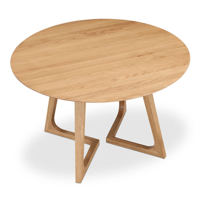 Godenza - Dining Table Round - Light Brown