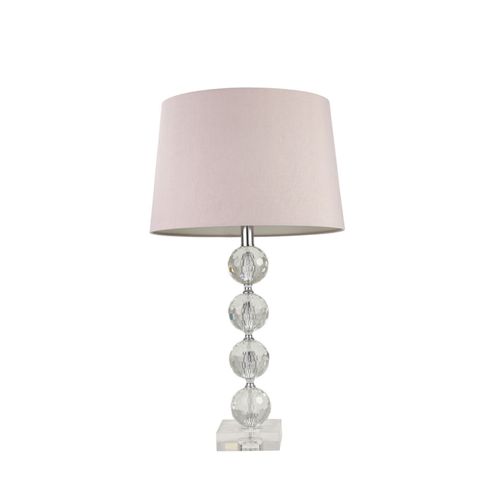 Glass 3 Ball Table Lamp 28" - Clear