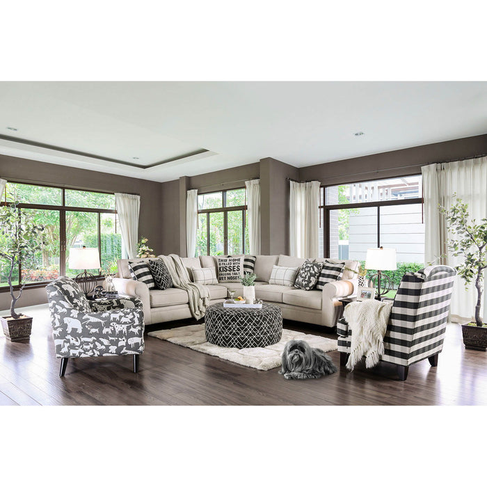 Patricia - Sectional - Ivory