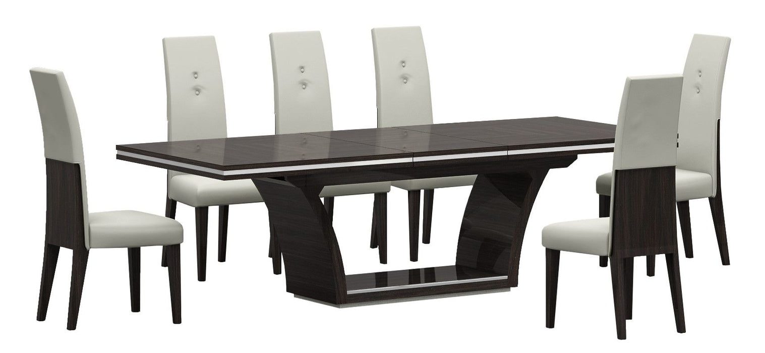D832 - Dining Table And 6 Chair Set - Wenge