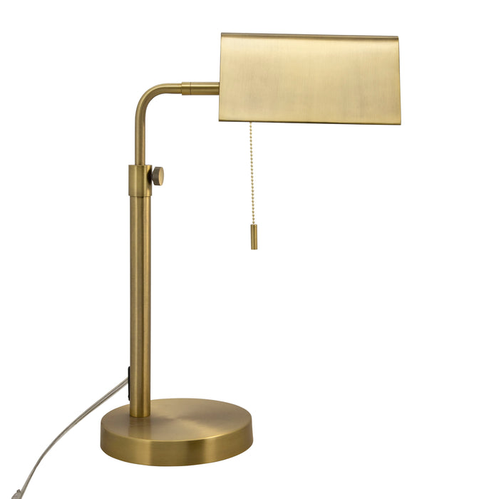 Rectangle Task Table Lamp - Gold