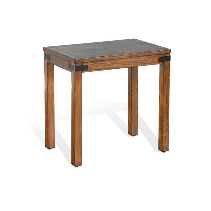 Safari - Chair Side Table - Dark Brown