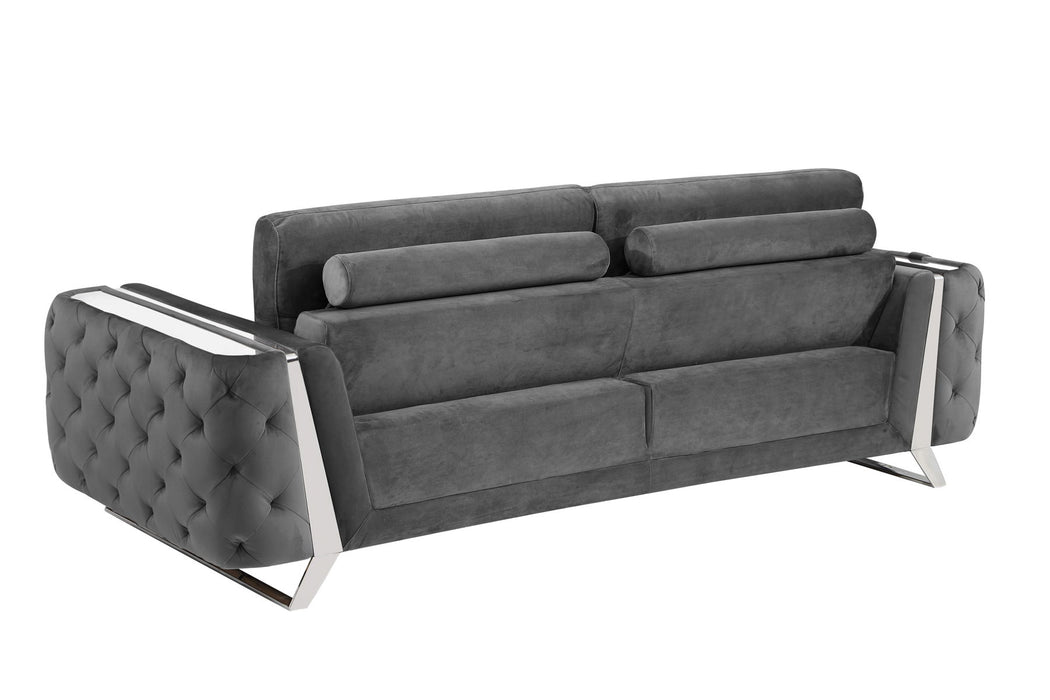 1051 - Contemporary Velvet Sofa