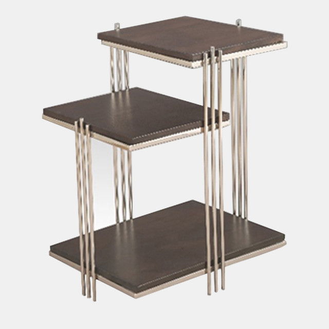 Three Tier Side Table - Brown