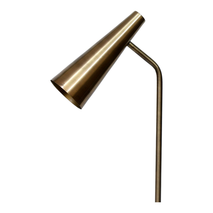 Trumpet - Floor Lamp - Antique Brass