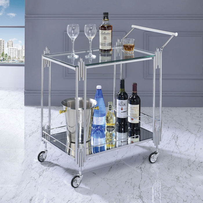 Ebba - Serving Cart - Pearl Silver