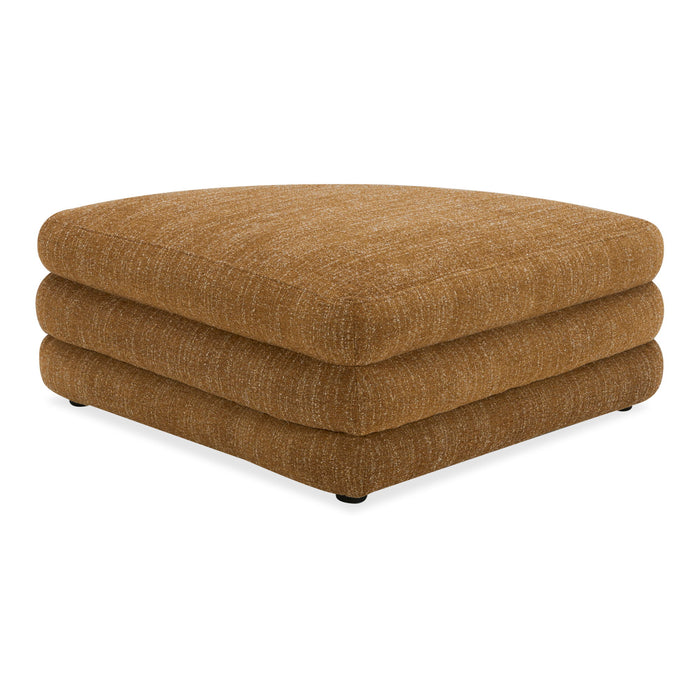 Lowtide - Curved Ottoman - Light Brown