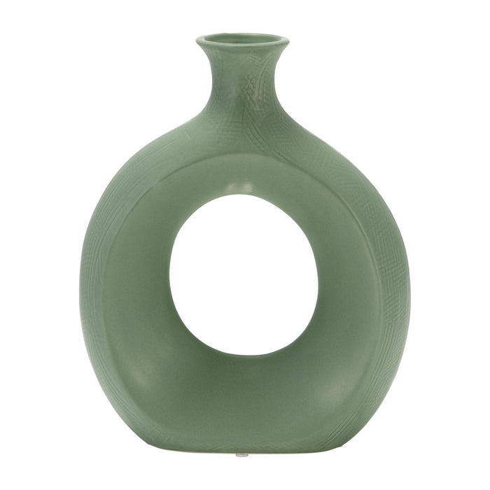 Dol Open Cut Vase 10" - Dark Sage