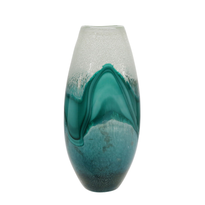 Glass Vase Mix 17" - Green Mix