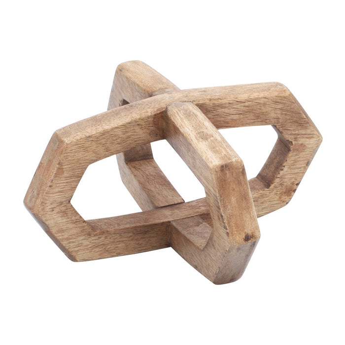 Wood 6X6 2-Ring Orb - Brown
