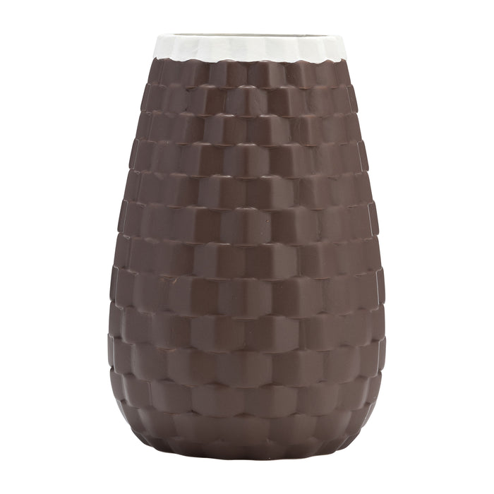 9" Textured Vase - Java