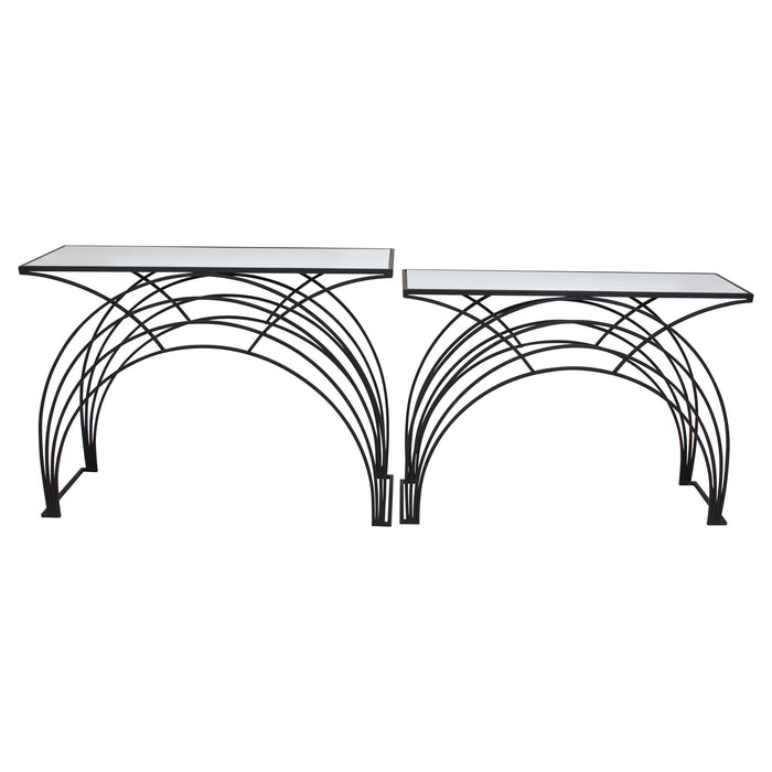 Metal Arch Accent Tables 29 / 31" (Set of 2) - Black