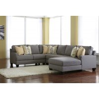 Chamberly - Alloy 4 Pc. RAF Corner Chaise Sectional