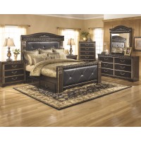 Coal Creek 7 Pc. Bedroom - Dresser, Mirror, Queen Bed with Underbed Storage