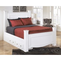 Weeki Queen Poster Bed with Storage