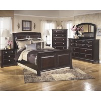 Ridgley 5 Pc. Bedroom - Dresser, Mirror & Queen Sleigh Bed