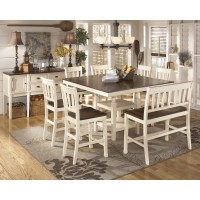 Whitesburg Pub Table, Bench & 4 Bar Stools