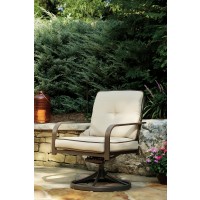 Predmore - Beige/Brown - Swivel Lounge Chair (2/CN)